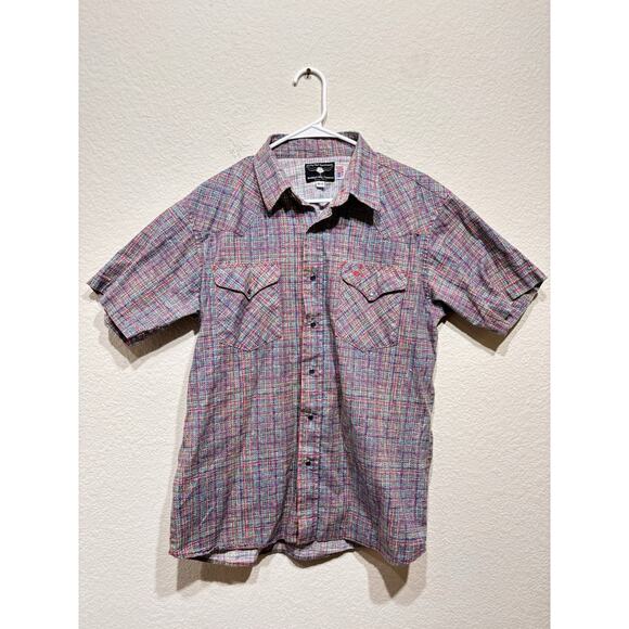 Vintage Flying R Ranch wear Medium Western Snap - Picture 1 of 7